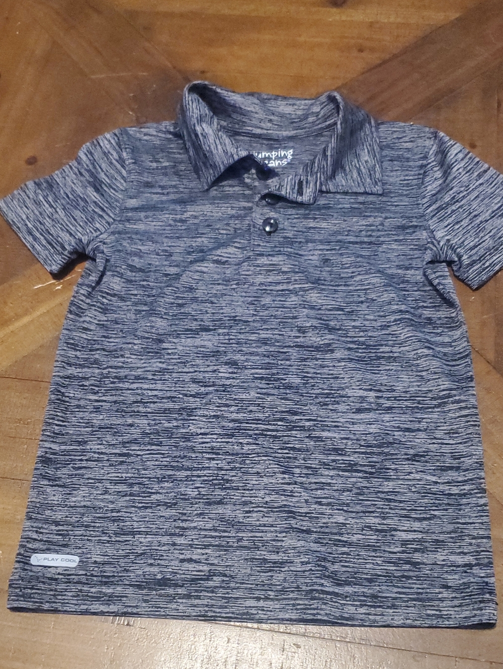 jumping beans Heathered Navy and Gray Polo Shirt